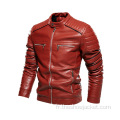 Veste en cuir de moto cool pour hommes sur mesure